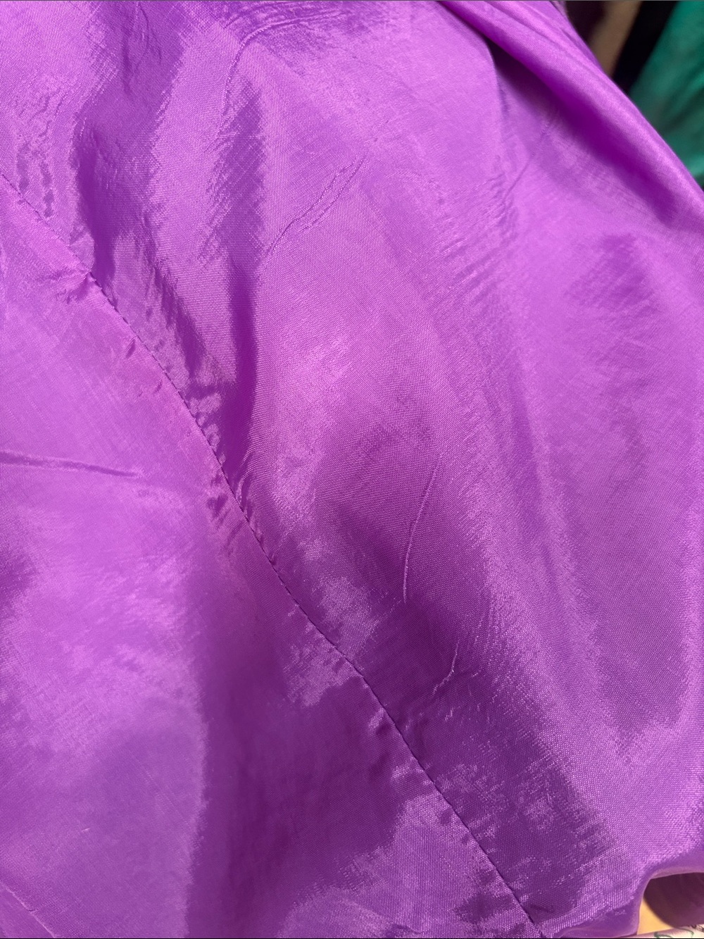 Vintage Northern Climate Purple Trench Coat Size 10 - Picture 14 of 16